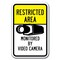 Signmission Safety Sign, 12 in Height, Aluminum, Video Surv - Res Area 2 A-1218 Video Surv - Res Area 2 - alternate 1